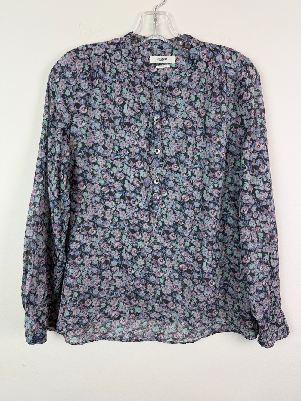 Isabel Marant Etoile Maria Cotton Voile Blouse Size FR 36 US 4